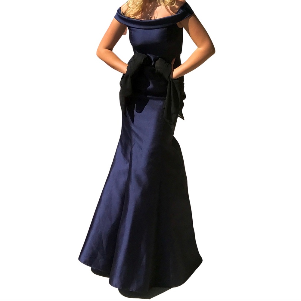 Navy Blue Avery G Prom Dress - Formal Gown